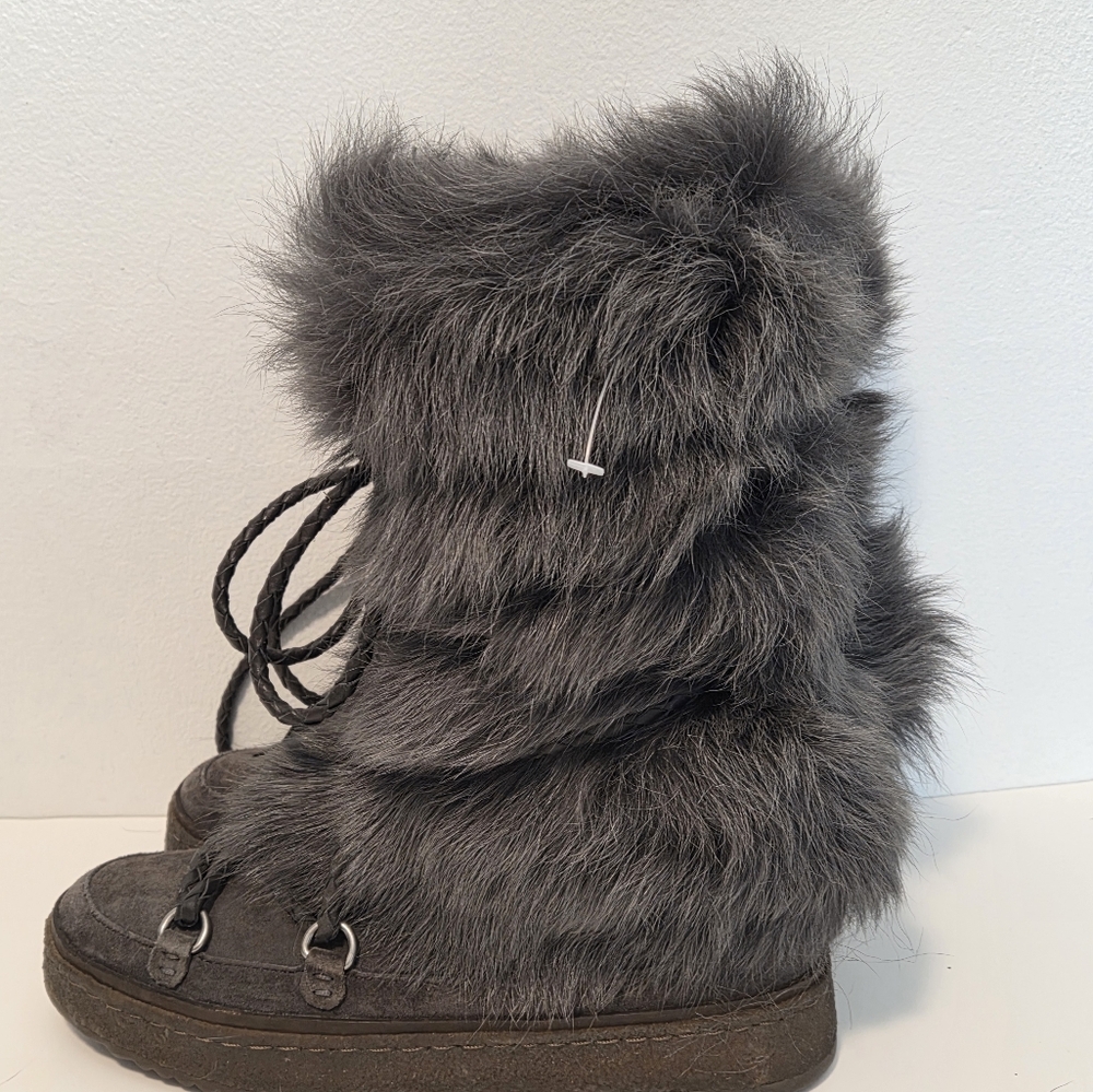 Frye Gail Shearling Tall Winter Boots Sz 7 - Picture 5 of 16